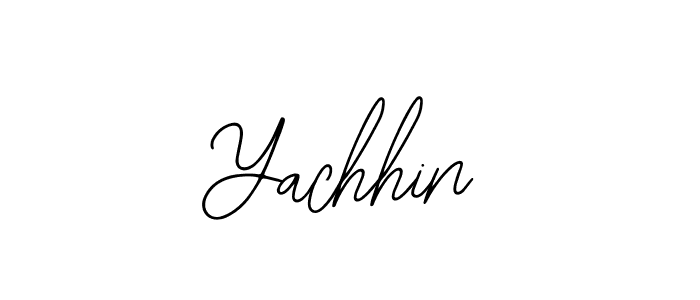 How to make Yachhin name signature. Use Bearetta-2O07w style for creating short signs online. This is the latest handwritten sign. Yachhin signature style 12 images and pictures png