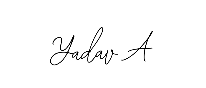 Bearetta-2O07w is a professional signature style that is perfect for those who want to add a touch of class to their signature. It is also a great choice for those who want to make their signature more unique. Get Yadav A name to fancy signature for free. Yadav A signature style 12 images and pictures png