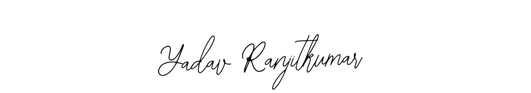 How to make Yadav Ranjitkumar name signature. Use Bearetta-2O07w style for creating short signs online. This is the latest handwritten sign. Yadav Ranjitkumar signature style 12 images and pictures png