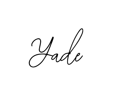 Create a beautiful signature design for name Yade. With this signature (Bearetta-2O07w) fonts, you can make a handwritten signature for free. Yade signature style 12 images and pictures png