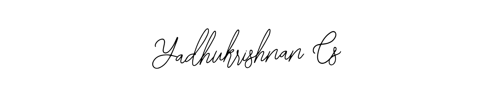 if you are searching for the best signature style for your name Yadhukrishnan Cs. so please give up your signature search. here we have designed multiple signature styles  using Bearetta-2O07w. Yadhukrishnan Cs signature style 12 images and pictures png