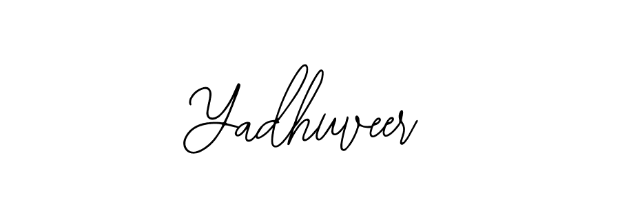 Bearetta-2O07w is a professional signature style that is perfect for those who want to add a touch of class to their signature. It is also a great choice for those who want to make their signature more unique. Get Yadhuveer name to fancy signature for free. Yadhuveer signature style 12 images and pictures png