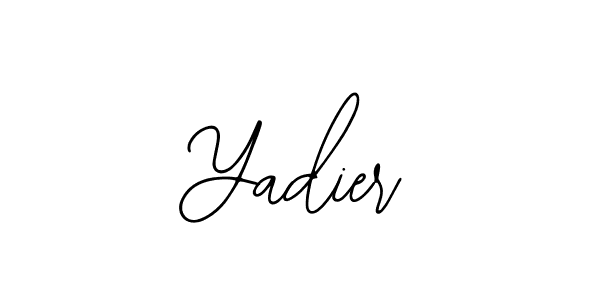 if you are searching for the best signature style for your name Yadier. so please give up your signature search. here we have designed multiple signature styles  using Bearetta-2O07w. Yadier signature style 12 images and pictures png