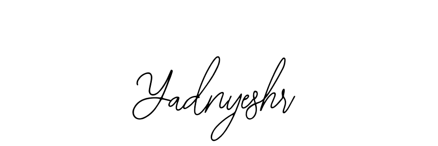 The best way (Bearetta-2O07w) to make a short signature is to pick only two or three words in your name. The name Yadnyeshr include a total of six letters. For converting this name. Yadnyeshr signature style 12 images and pictures png