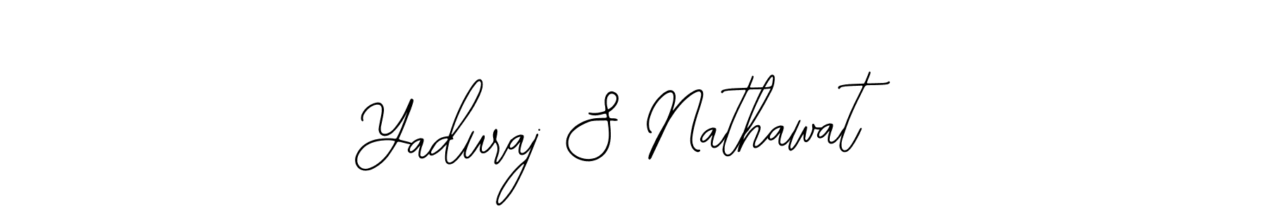 How to Draw Yaduraj S Nathawat signature style? Bearetta-2O07w is a latest design signature styles for name Yaduraj S Nathawat. Yaduraj S Nathawat signature style 12 images and pictures png