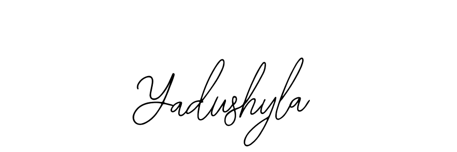 How to make Yadushyla signature? Bearetta-2O07w is a professional autograph style. Create handwritten signature for Yadushyla name. Yadushyla signature style 12 images and pictures png