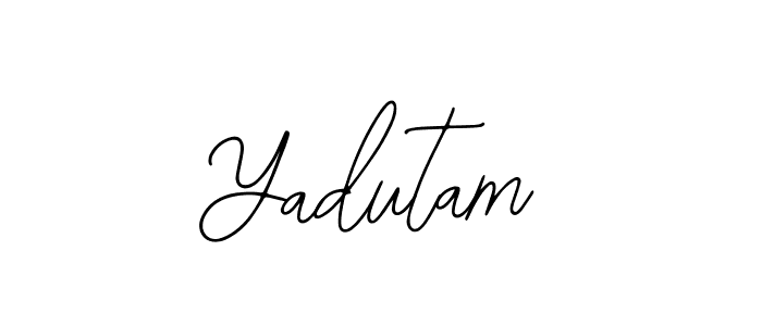 Also we have Yadutam name is the best signature style. Create professional handwritten signature collection using Bearetta-2O07w autograph style. Yadutam signature style 12 images and pictures png