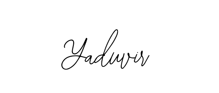 How to make Yaduvir name signature. Use Bearetta-2O07w style for creating short signs online. This is the latest handwritten sign. Yaduvir signature style 12 images and pictures png