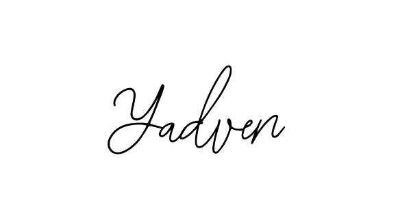 You should practise on your own different ways (Bearetta-2O07w) to write your name (Yadven) in signature. don't let someone else do it for you. Yadven signature style 12 images and pictures png