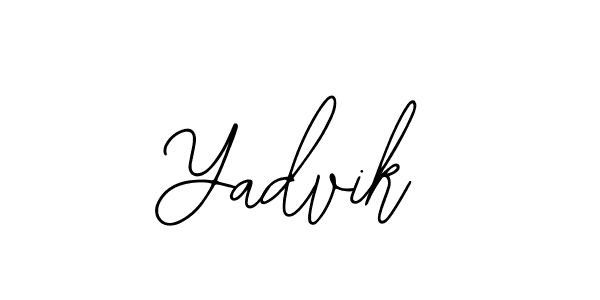 The best way (Bearetta-2O07w) to make a short signature is to pick only two or three words in your name. The name Yadvik include a total of six letters. For converting this name. Yadvik signature style 12 images and pictures png