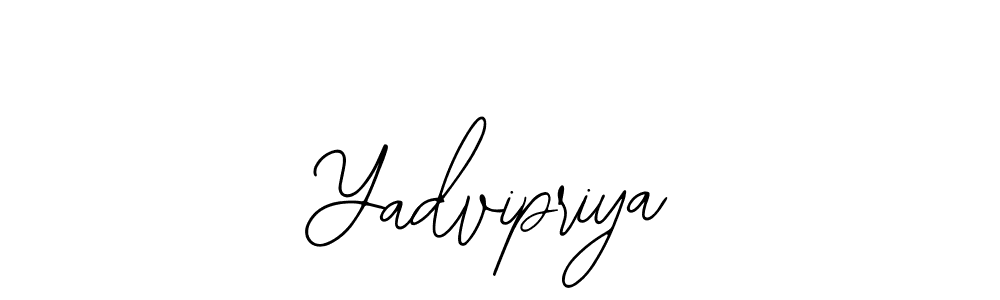 You should practise on your own different ways (Bearetta-2O07w) to write your name (Yadvipriya) in signature. don't let someone else do it for you. Yadvipriya signature style 12 images and pictures png