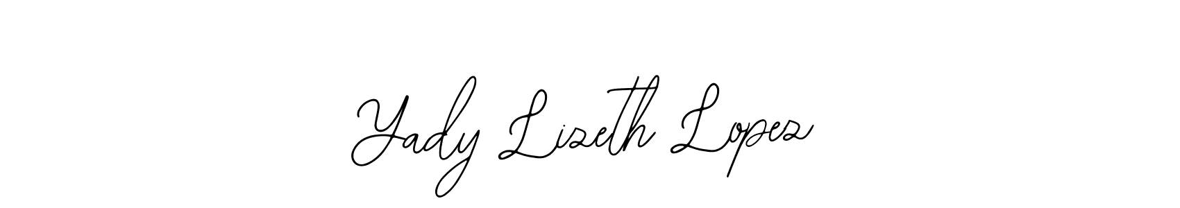 How to make Yady Lizeth Lopez name signature. Use Bearetta-2O07w style for creating short signs online. This is the latest handwritten sign. Yady Lizeth Lopez signature style 12 images and pictures png