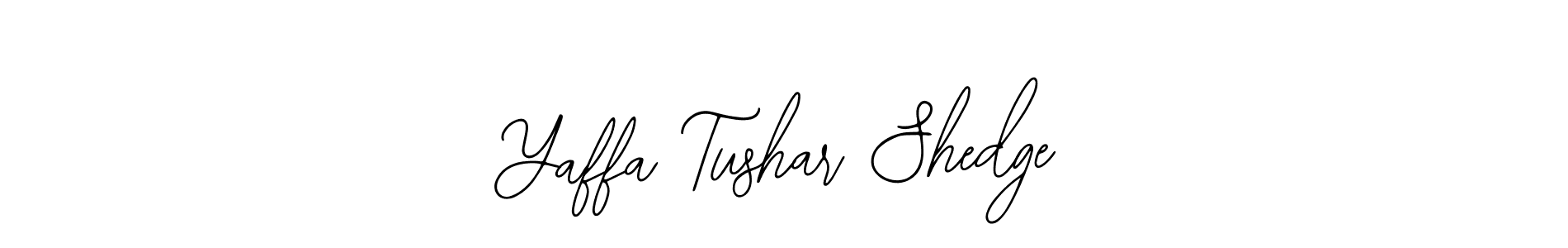 Make a beautiful signature design for name Yaffa Tushar Shedge. With this signature (Bearetta-2O07w) style, you can create a handwritten signature for free. Yaffa Tushar Shedge signature style 12 images and pictures png