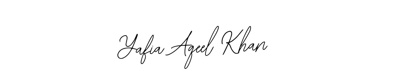 Make a beautiful signature design for name Yafia Aqeel Khan. Use this online signature maker to create a handwritten signature for free. Yafia Aqeel Khan signature style 12 images and pictures png