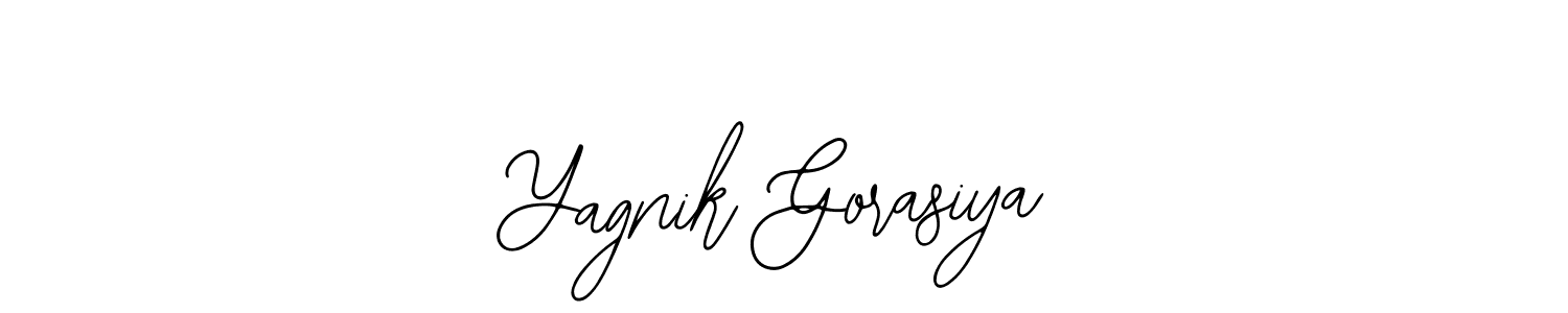 Make a beautiful signature design for name Yagnik Gorasiya. With this signature (Bearetta-2O07w) style, you can create a handwritten signature for free. Yagnik Gorasiya signature style 12 images and pictures png