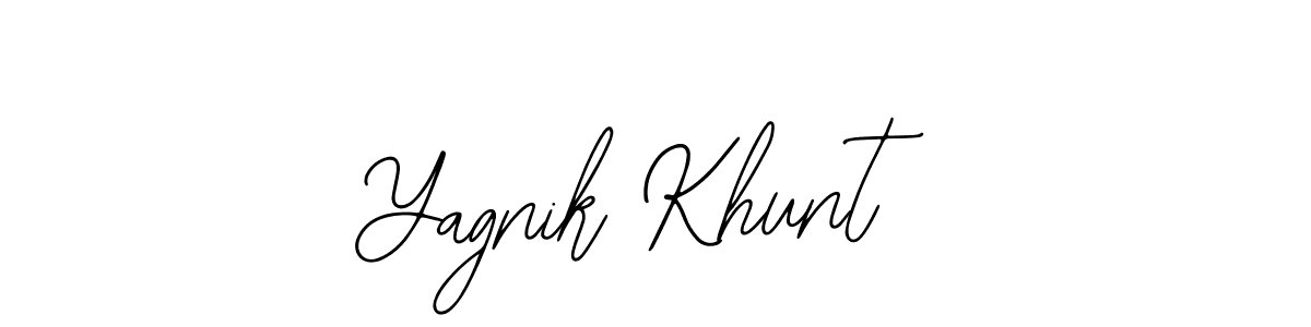 Also we have Yagnik Khunt name is the best signature style. Create professional handwritten signature collection using Bearetta-2O07w autograph style. Yagnik Khunt signature style 12 images and pictures png