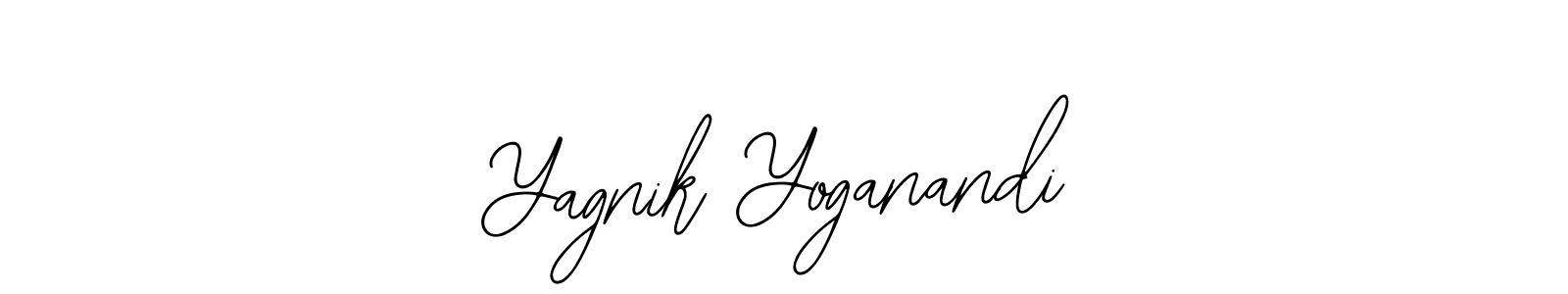 Bearetta-2O07w is a professional signature style that is perfect for those who want to add a touch of class to their signature. It is also a great choice for those who want to make their signature more unique. Get Yagnik Yoganandi name to fancy signature for free. Yagnik Yoganandi signature style 12 images and pictures png