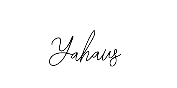 Yahaus stylish signature style. Best Handwritten Sign (Bearetta-2O07w) for my name. Handwritten Signature Collection Ideas for my name Yahaus. Yahaus signature style 12 images and pictures png