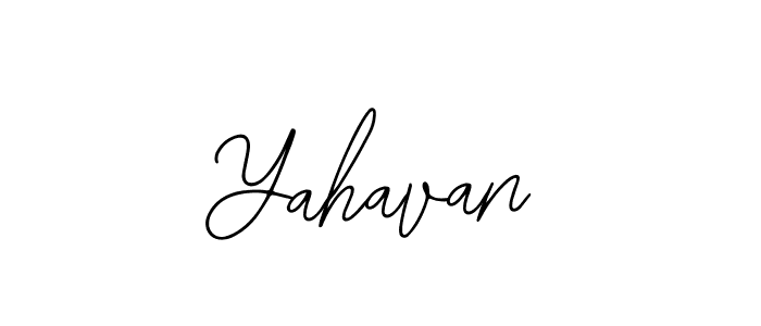 Make a beautiful signature design for name Yahavan. With this signature (Bearetta-2O07w) style, you can create a handwritten signature for free. Yahavan signature style 12 images and pictures png