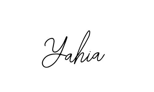 How to make Yahia signature? Bearetta-2O07w is a professional autograph style. Create handwritten signature for Yahia name. Yahia signature style 12 images and pictures png