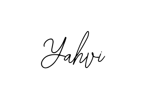 if you are searching for the best signature style for your name Yahvi. so please give up your signature search. here we have designed multiple signature styles  using Bearetta-2O07w. Yahvi signature style 12 images and pictures png