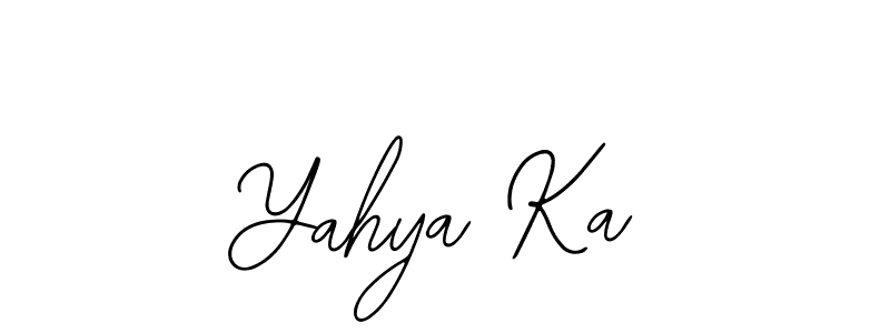 The best way (Bearetta-2O07w) to make a short signature is to pick only two or three words in your name. The name Yahya Ka include a total of six letters. For converting this name. Yahya Ka signature style 12 images and pictures png