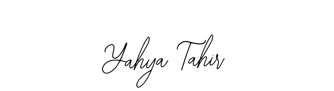 Use a signature maker to create a handwritten signature online. With this signature software, you can design (Bearetta-2O07w) your own signature for name Yahya Tahir. Yahya Tahir signature style 12 images and pictures png