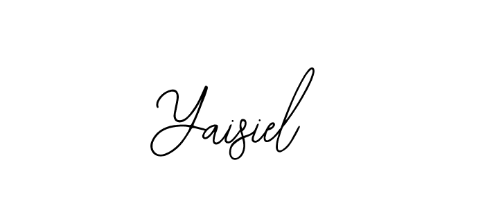 You should practise on your own different ways (Bearetta-2O07w) to write your name (Yaisiel) in signature. don't let someone else do it for you. Yaisiel signature style 12 images and pictures png