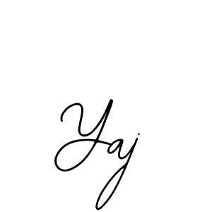 Use a signature maker to create a handwritten signature online. With this signature software, you can design (Bearetta-2O07w) your own signature for name Yaj. Yaj signature style 12 images and pictures png