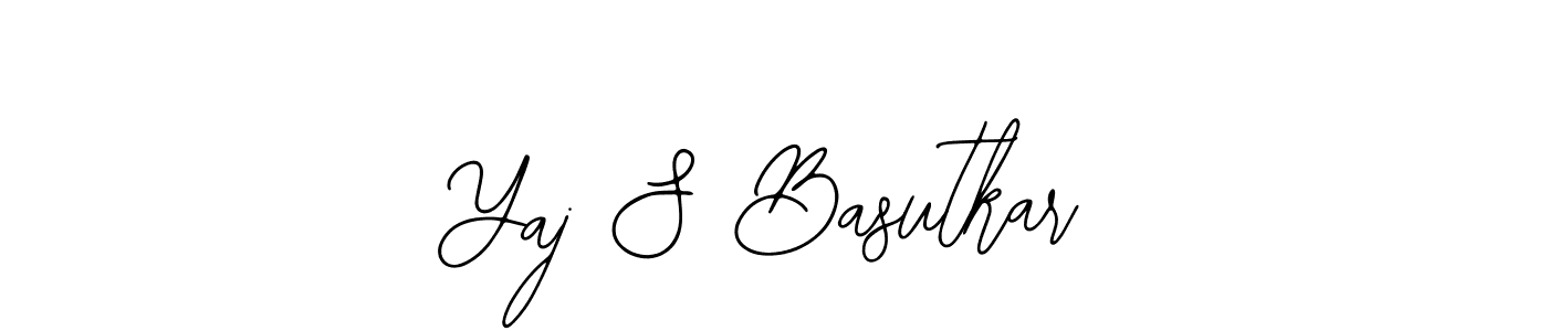 You can use this online signature creator to create a handwritten signature for the name Yaj S Basutkar. This is the best online autograph maker. Yaj S Basutkar signature style 12 images and pictures png