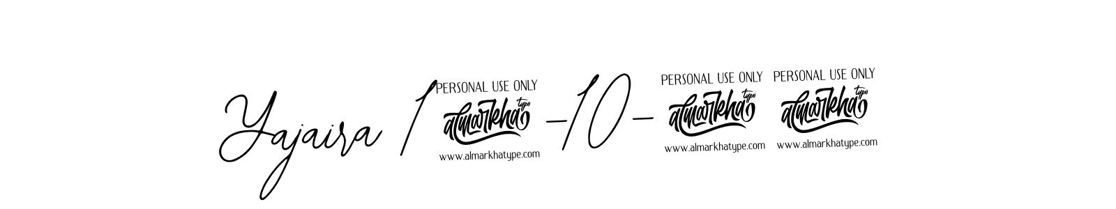 How to make Yajaira 12-10-24 name signature. Use Bearetta-2O07w style for creating short signs online. This is the latest handwritten sign. Yajaira 12-10-24 signature style 12 images and pictures png