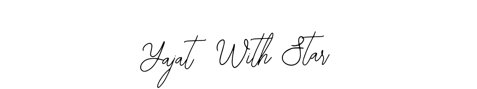 if you are searching for the best signature style for your name Yajat  With Star. so please give up your signature search. here we have designed multiple signature styles  using Bearetta-2O07w. Yajat  With Star signature style 12 images and pictures png