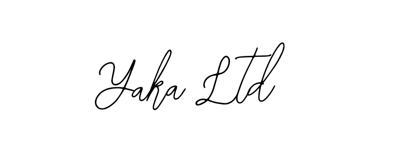 Similarly Bearetta-2O07w is the best handwritten signature design. Signature creator online .You can use it as an online autograph creator for name Yaka Ltd. Yaka Ltd signature style 12 images and pictures png