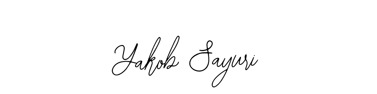 Also You can easily find your signature by using the search form. We will create Yakob Sayuri name handwritten signature images for you free of cost using Bearetta-2O07w sign style. Yakob Sayuri signature style 12 images and pictures png
