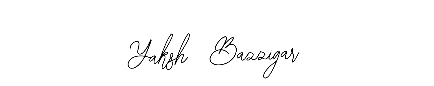 Use a signature maker to create a handwritten signature online. With this signature software, you can design (Bearetta-2O07w) your own signature for name Yaksh  Bazzigar. Yaksh  Bazzigar signature style 12 images and pictures png