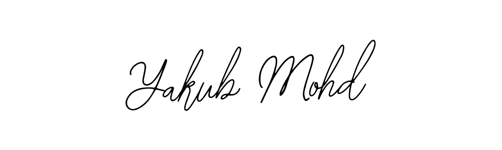 The best way (Bearetta-2O07w) to make a short signature is to pick only two or three words in your name. The name Yakub Mohd include a total of six letters. For converting this name. Yakub Mohd signature style 12 images and pictures png
