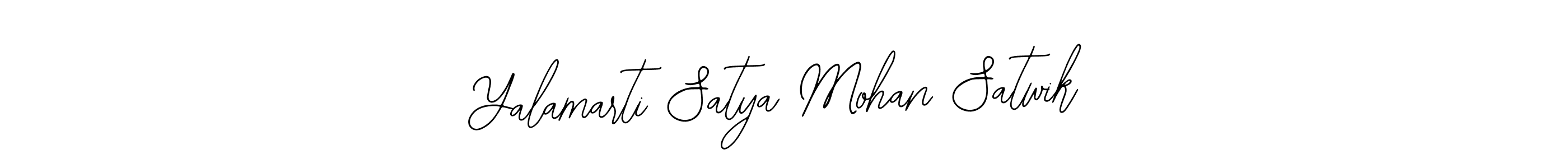 Create a beautiful signature design for name Yalamarti Satya Mohan Satwik. With this signature (Bearetta-2O07w) fonts, you can make a handwritten signature for free. Yalamarti Satya Mohan Satwik signature style 12 images and pictures png