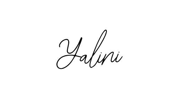 How to make Yalini name signature. Use Bearetta-2O07w style for creating short signs online. This is the latest handwritten sign. Yalini signature style 12 images and pictures png