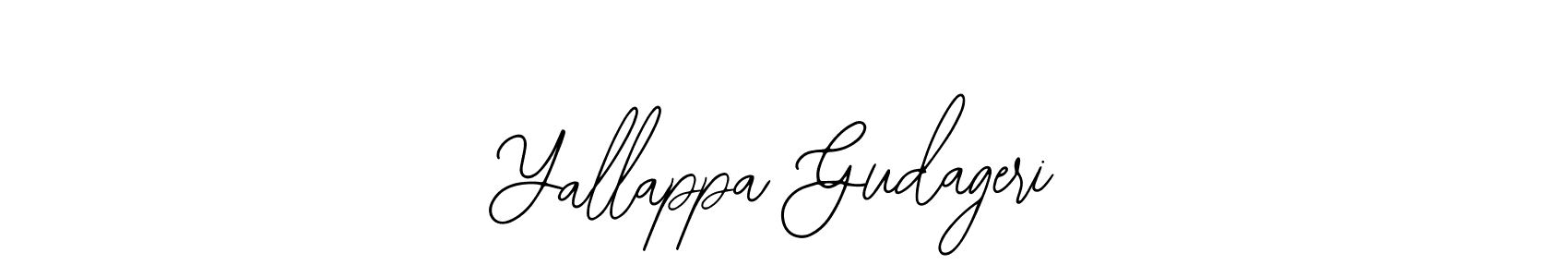 You should practise on your own different ways (Bearetta-2O07w) to write your name (Yallappa Gudageri) in signature. don't let someone else do it for you. Yallappa Gudageri signature style 12 images and pictures png