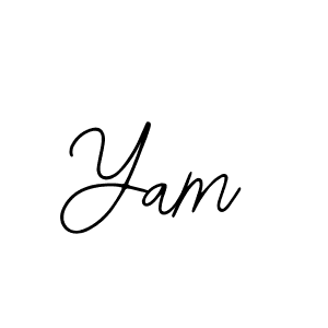 You should practise on your own different ways (Bearetta-2O07w) to write your name (Yam) in signature. don't let someone else do it for you. Yam signature style 12 images and pictures png