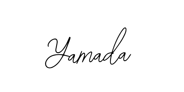 Design your own signature with our free online signature maker. With this signature software, you can create a handwritten (Bearetta-2O07w) signature for name Yamada. Yamada signature style 12 images and pictures png