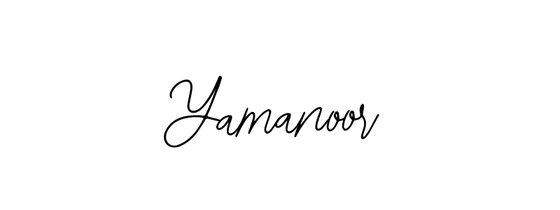 How to make Yamanoor name signature. Use Bearetta-2O07w style for creating short signs online. This is the latest handwritten sign. Yamanoor signature style 12 images and pictures png