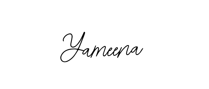 How to make Yameena signature? Bearetta-2O07w is a professional autograph style. Create handwritten signature for Yameena name. Yameena signature style 12 images and pictures png