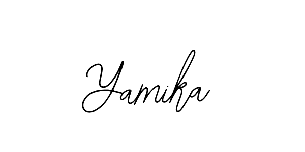 You should practise on your own different ways (Bearetta-2O07w) to write your name (Yamika) in signature. don't let someone else do it for you. Yamika signature style 12 images and pictures png