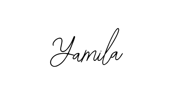 Similarly Bearetta-2O07w is the best handwritten signature design. Signature creator online .You can use it as an online autograph creator for name Yamila. Yamila signature style 12 images and pictures png