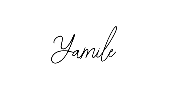 Bearetta-2O07w is a professional signature style that is perfect for those who want to add a touch of class to their signature. It is also a great choice for those who want to make their signature more unique. Get Yamile name to fancy signature for free. Yamile signature style 12 images and pictures png