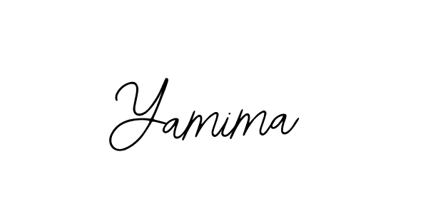 Use a signature maker to create a handwritten signature online. With this signature software, you can design (Bearetta-2O07w) your own signature for name Yamima. Yamima signature style 12 images and pictures png