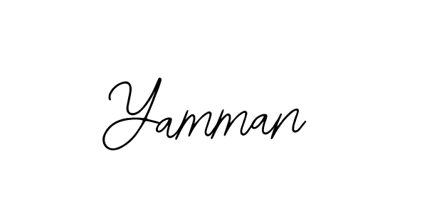 Yamman stylish signature style. Best Handwritten Sign (Bearetta-2O07w) for my name. Handwritten Signature Collection Ideas for my name Yamman. Yamman signature style 12 images and pictures png