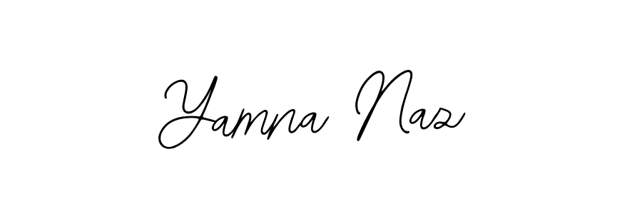 Use a signature maker to create a handwritten signature online. With this signature software, you can design (Bearetta-2O07w) your own signature for name Yamna Naz. Yamna Naz signature style 12 images and pictures png