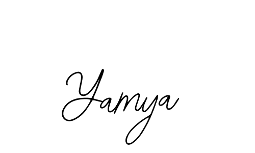 Design your own signature with our free online signature maker. With this signature software, you can create a handwritten (Bearetta-2O07w) signature for name Yamya. Yamya signature style 12 images and pictures png